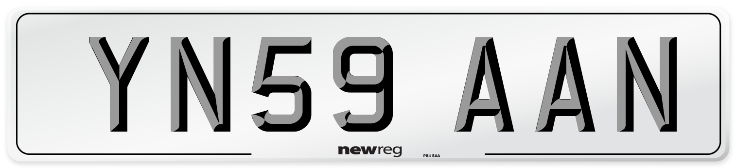 YN59 AAN Number Plate from New Reg